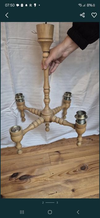 Żyrandole PRL 2 sztuki