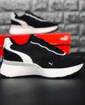 PUMA женские черно-белые летние кроссовки/ пума/ натуральная кожа