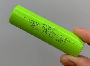 Аккумулятор 18650 green