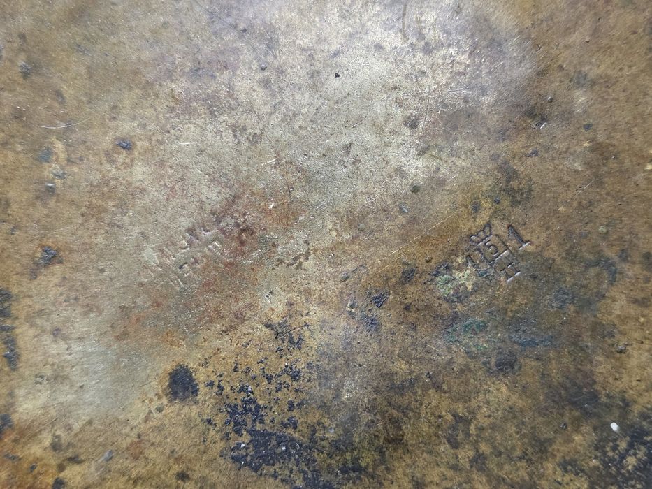 Szalki mosiężne do wagi 5kg Carski Lejba Sznejder 1911r.