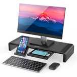 Podstawka pod monitor, organizer na biurko Lelly Comb czarna