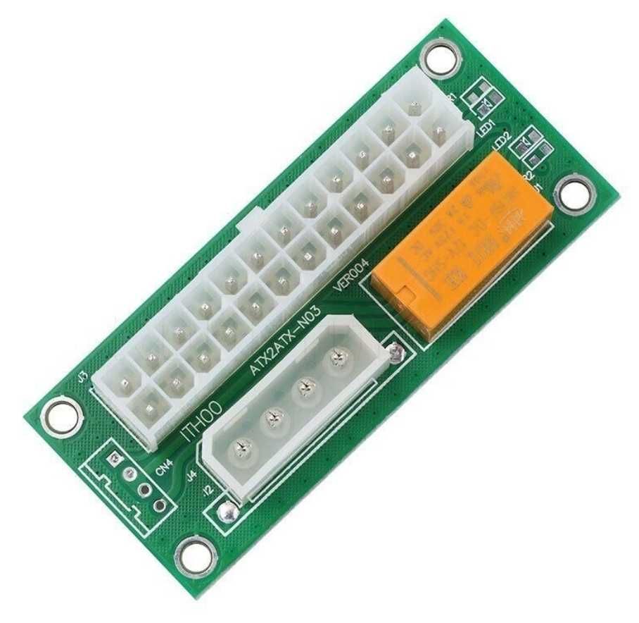 Dual PSU ATX adapter kabel dwa zasilacze ATX2ATX 24 pin ADD2PSU