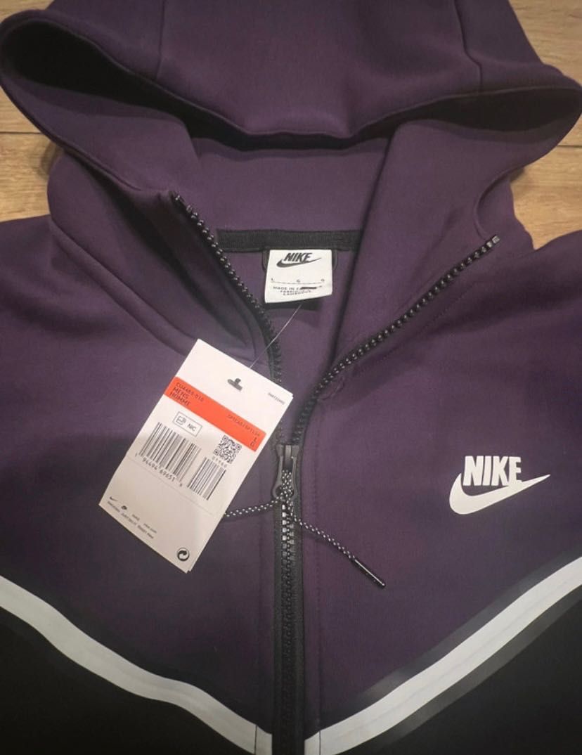 Tech Fleece Purple Black Rozmiar L