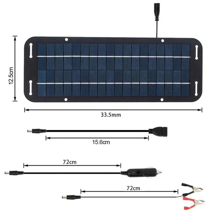 Panel solarny 60W 12V bateria słoneczna ładowarka solarna USB
