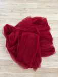 Tecido em Tule Bordeaux