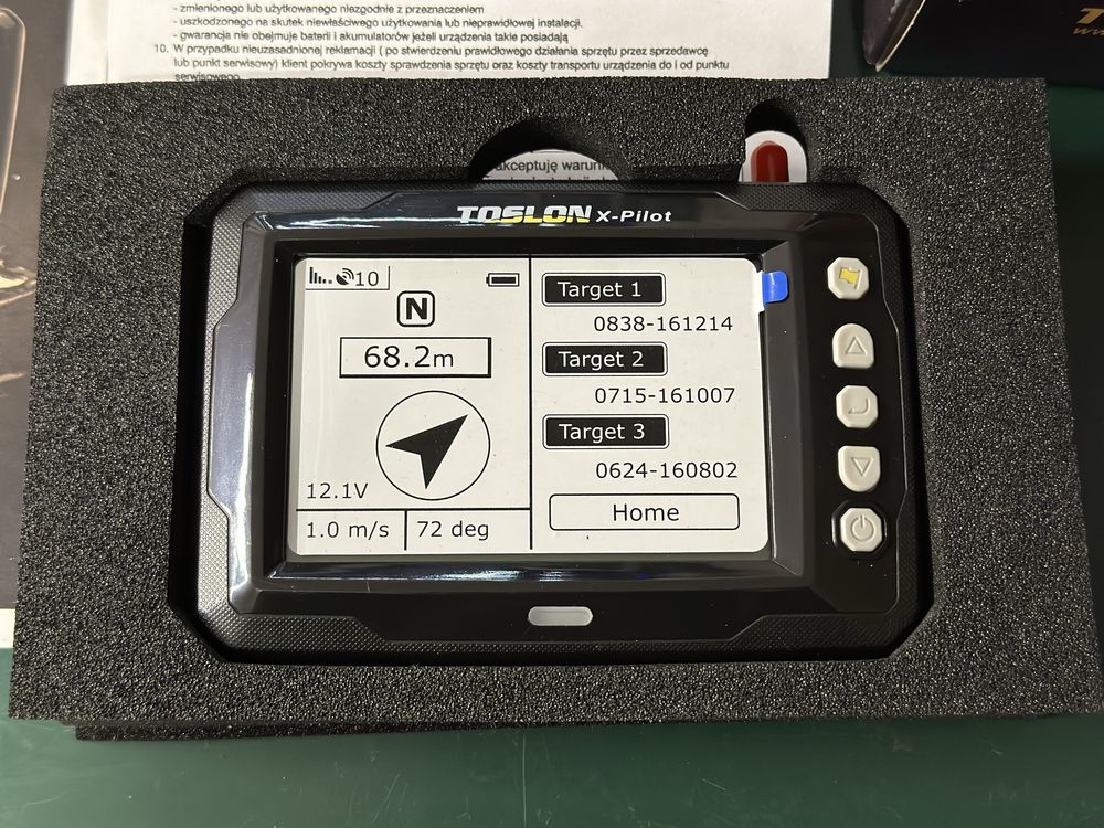 Toslon xPilot GPS, autopilot do lodki zanętowej - nowy