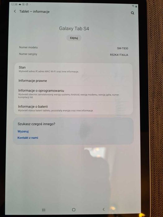 Samsung Galaxy Tab S4 z etui + gratis zewn. klawiatura z touchpad'em