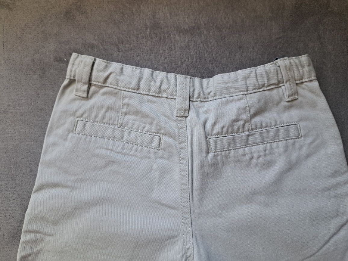 Chłopięce krótkie spodnie, spodenki, chinosy, rozm.128