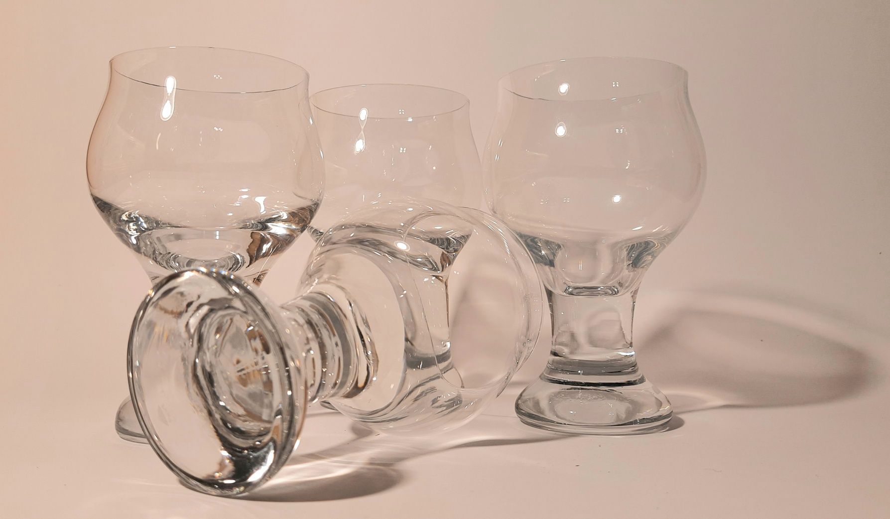 Kielichy do białego wina - grube artystyczne szkło - Gralglas