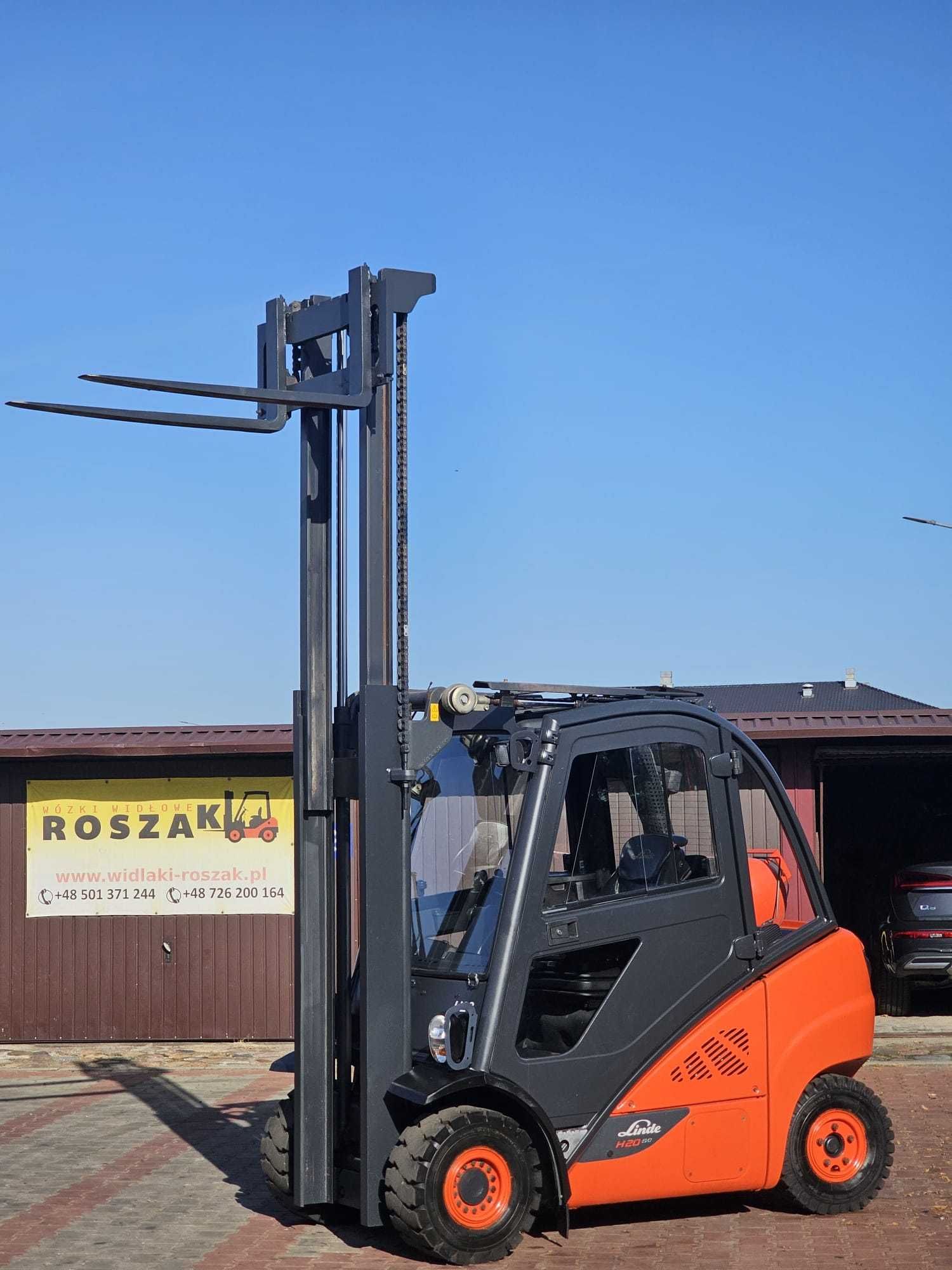 Wózek widłowy Linde H20T-02 LPG 2016r. Kabina