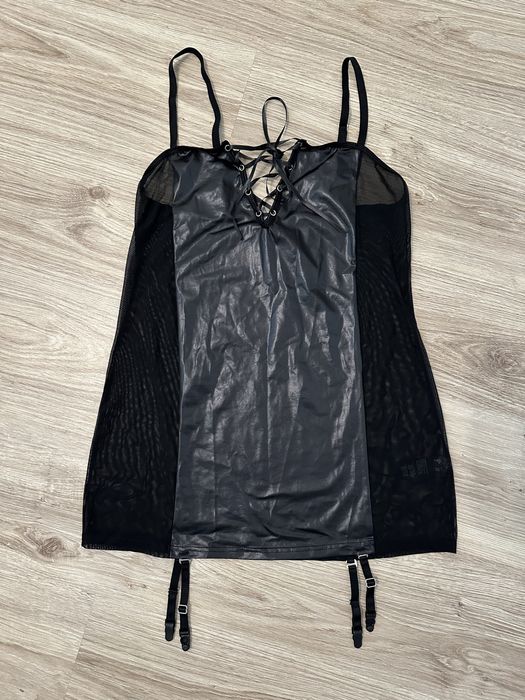 Сексуальный пеньюар с подтяжками под латекс р.l venus