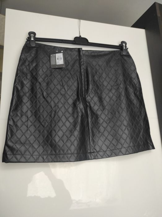 Шкіряна міні спідниця