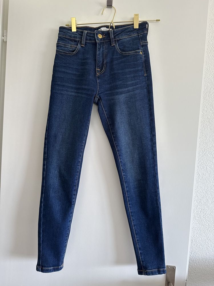 Zara Rurki 36 S Skinny Push UP Jeansy