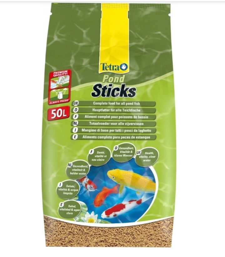Pokarm Tetra Pond Sticks 50l- Pokarm podstawowy dla ryb w oczkach wodn