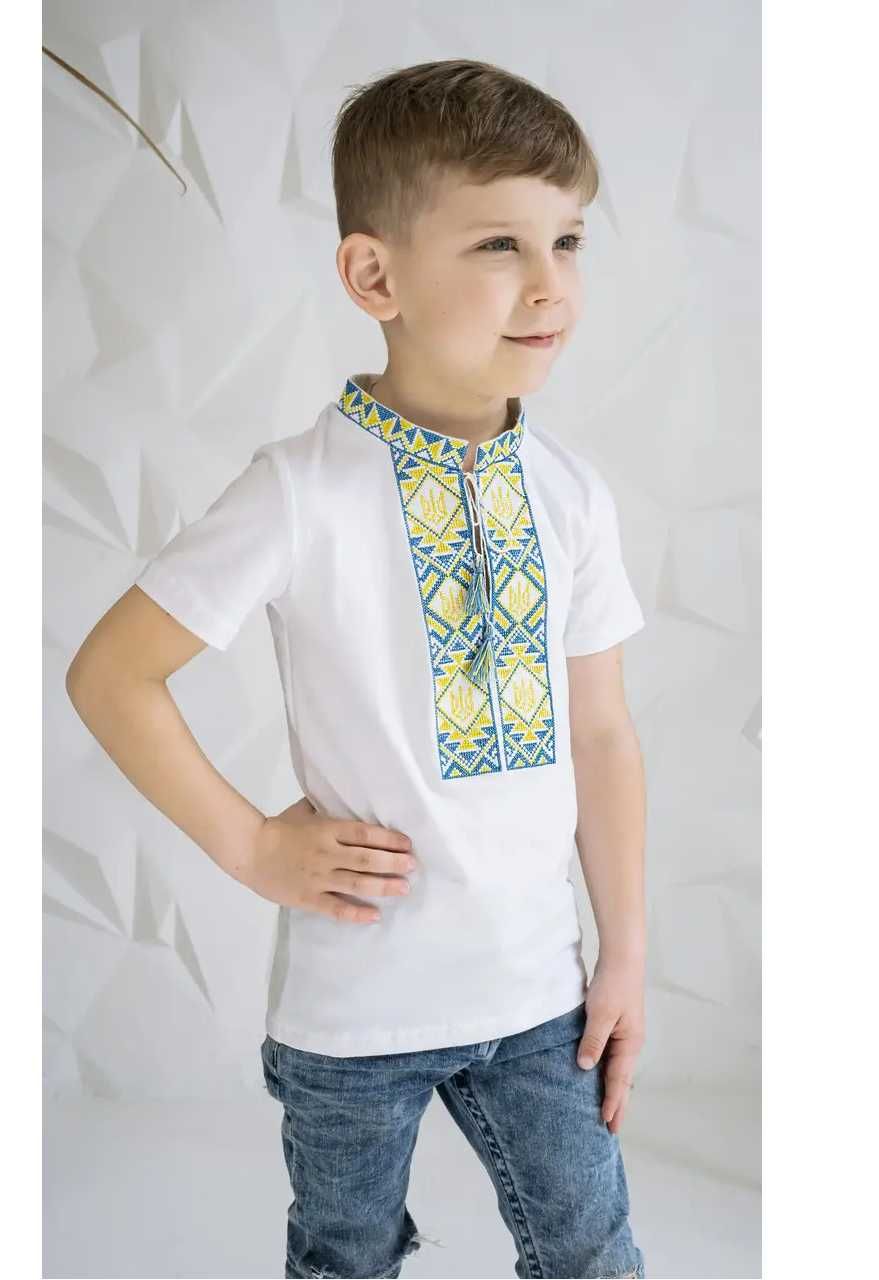 Футболка вишиванка на хлопчика дитяча, Детская вышиванка футболка
