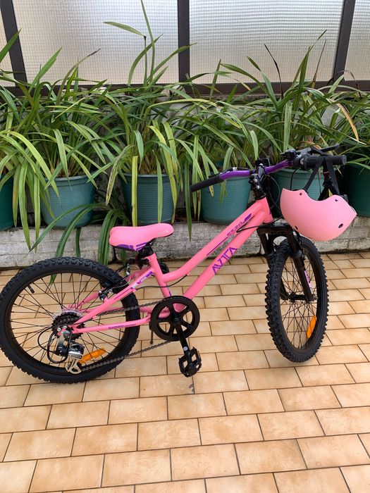 Bicicleta de montanha criança cor-de-rosa