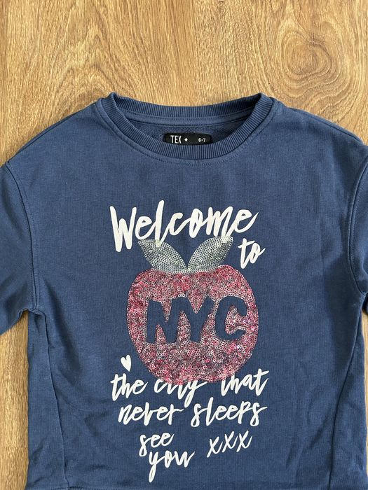 Bluza Dziewczęca Granatowa Rozmiar 122