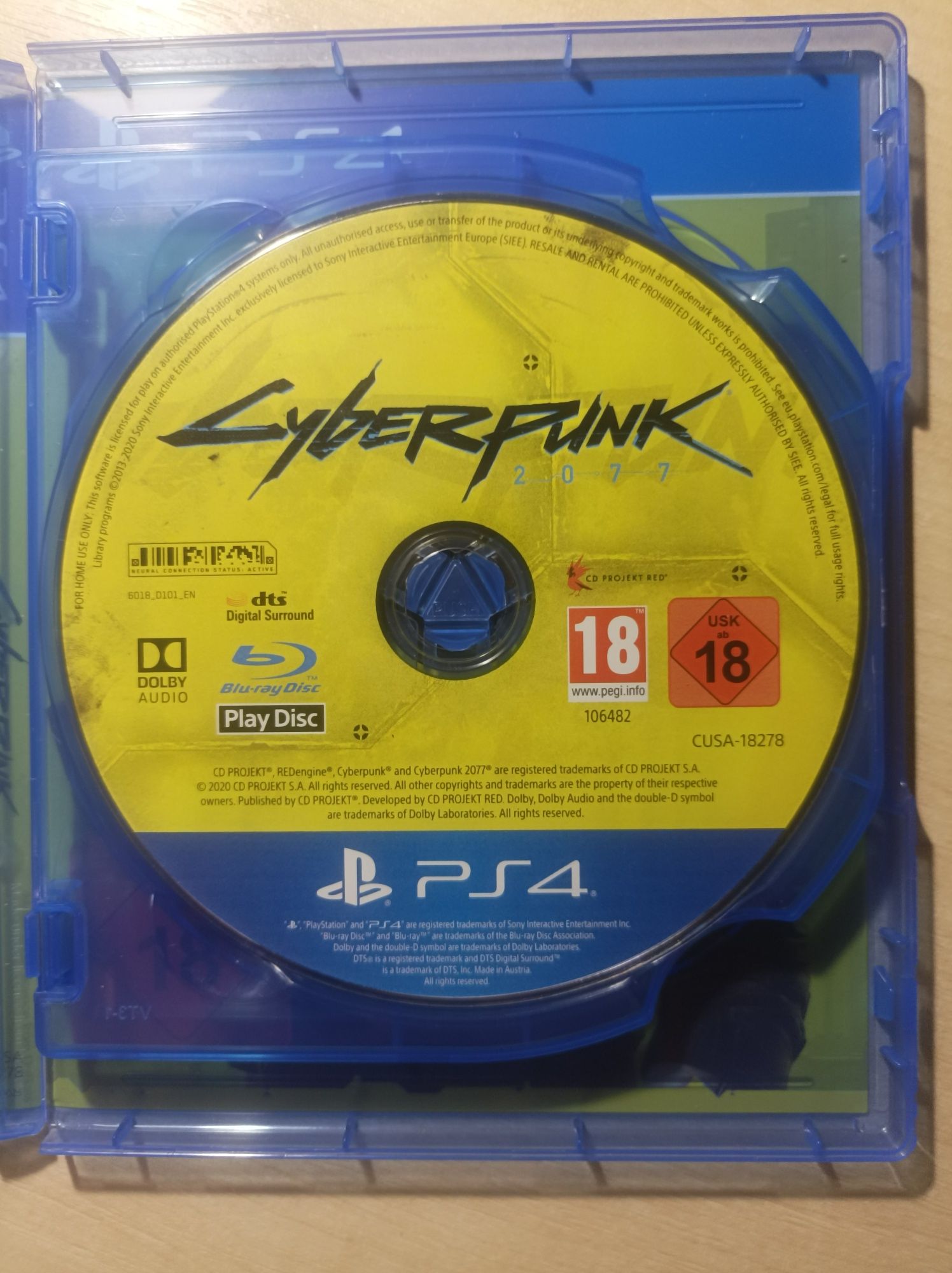 Продаю диск на PS4 Cyberpunk 2077