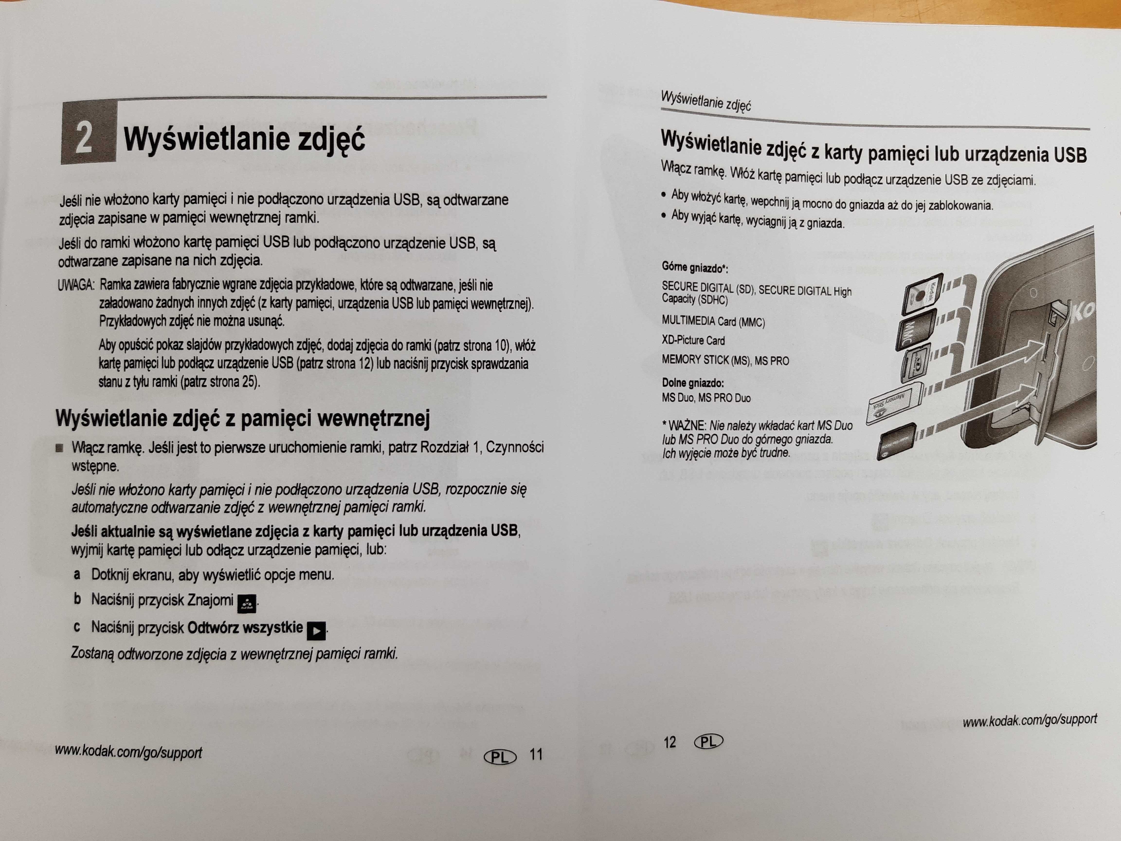 Cyfrowa ramka wifi Kodak Pulse / dotykowy ekran - 7 cali