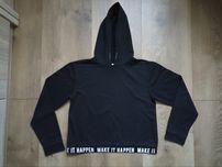 Czarna bluza z kapturem 164/170 XS