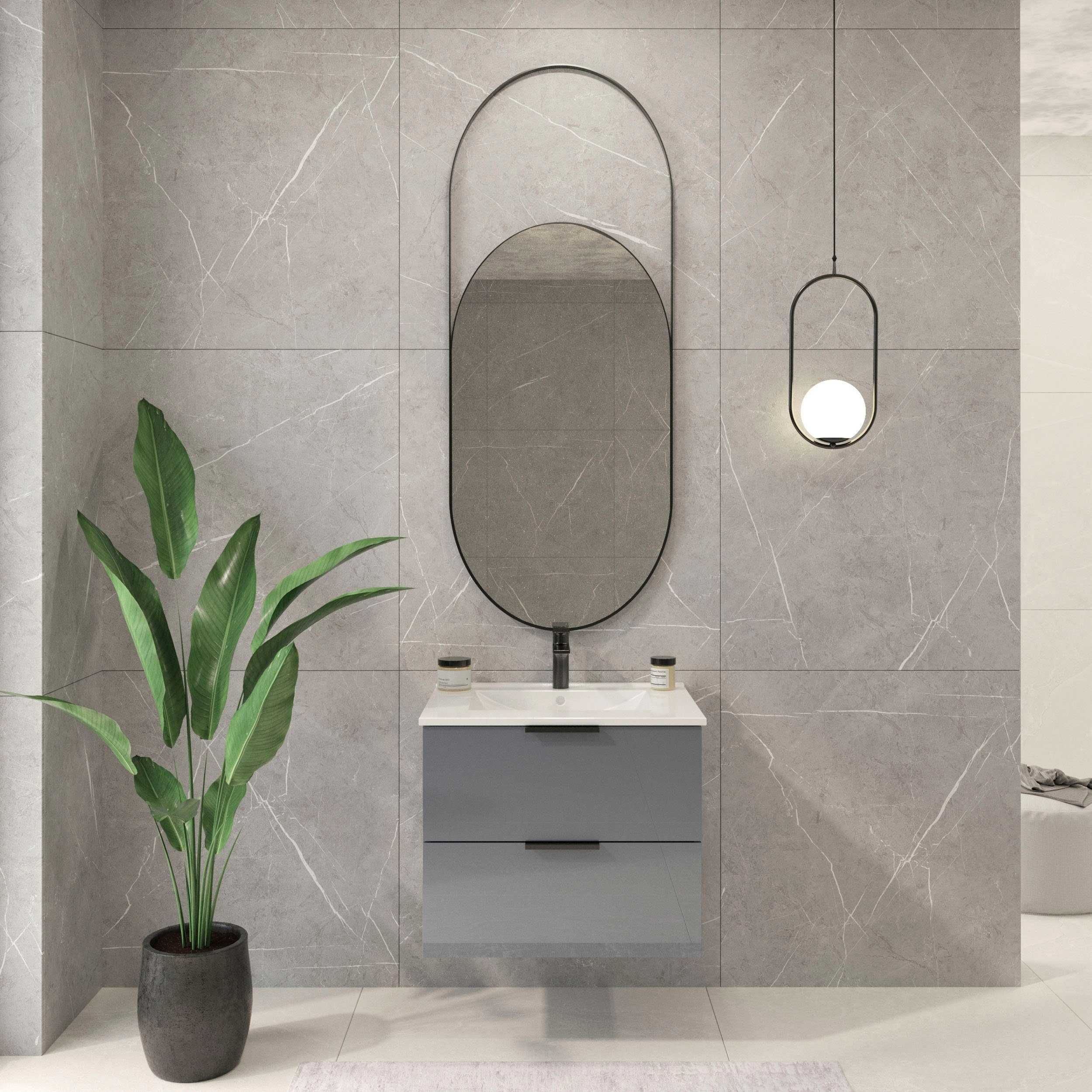 Szafka z umywalką ceramiczną 60x45 NOWA WYSOKA JAKOŚĆ cichy domyk