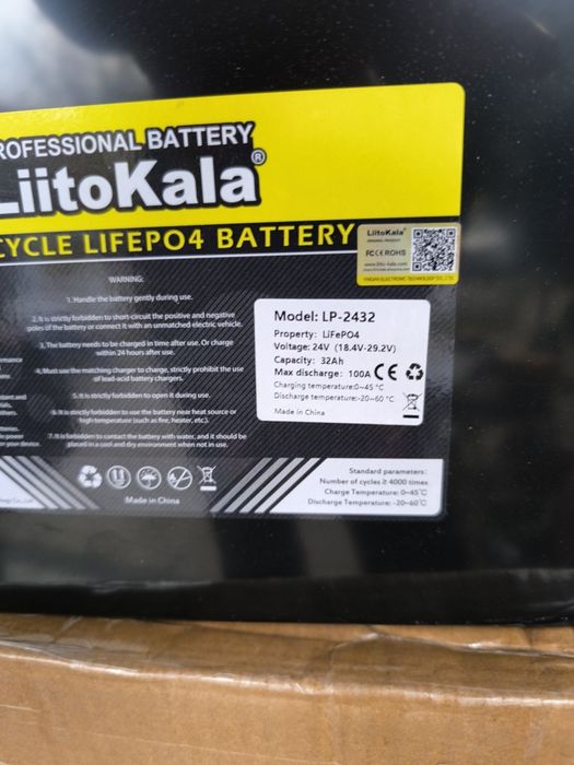 Akumulator lifepo4 24v 32ah litoKala