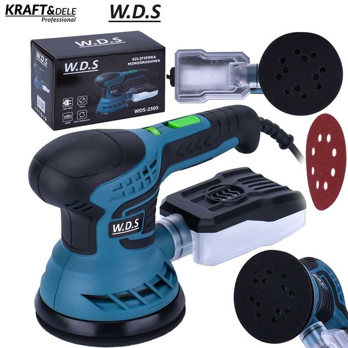 KRAFT&DELE W.D.S Szlifierka Mimośrodowa Drewna 1500w 125mm WDS2505