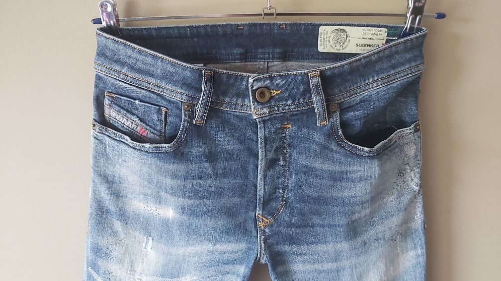 Super Jeansy Diesel Italy spodnie damskie rozmiar 28 M-L