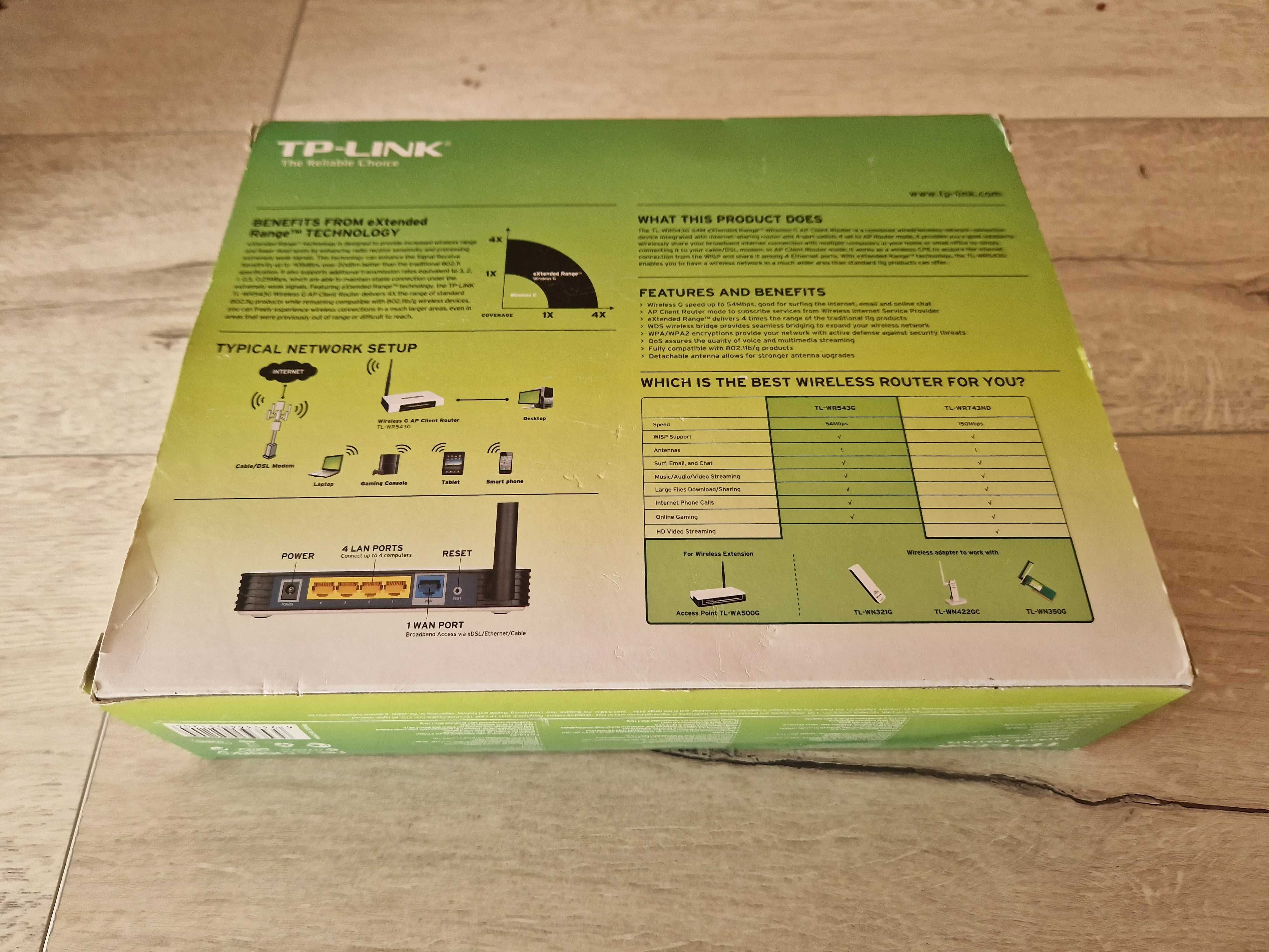 Router TP Link TL-WR543G