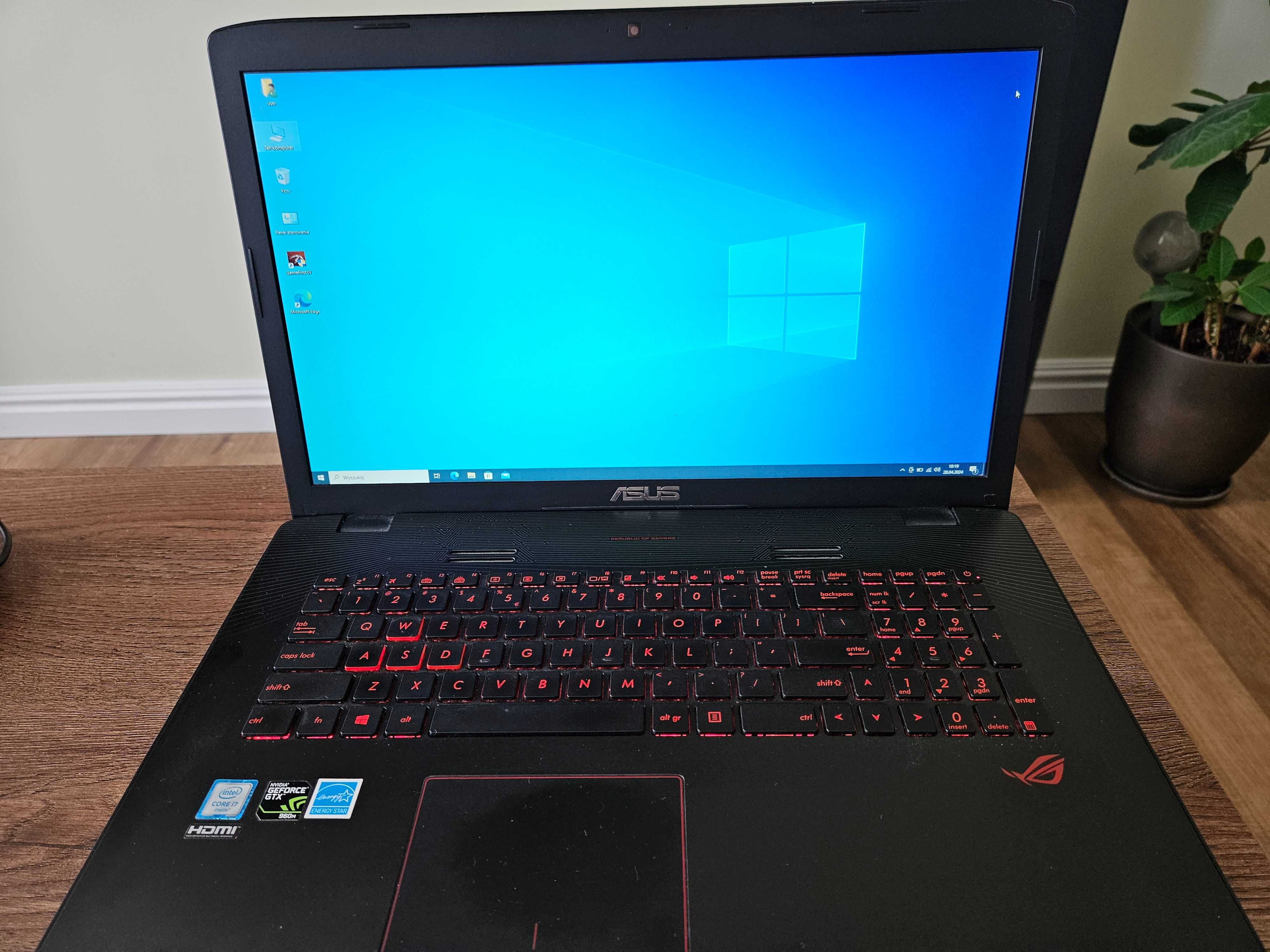 Laptop Asus GL752VW 17,3"