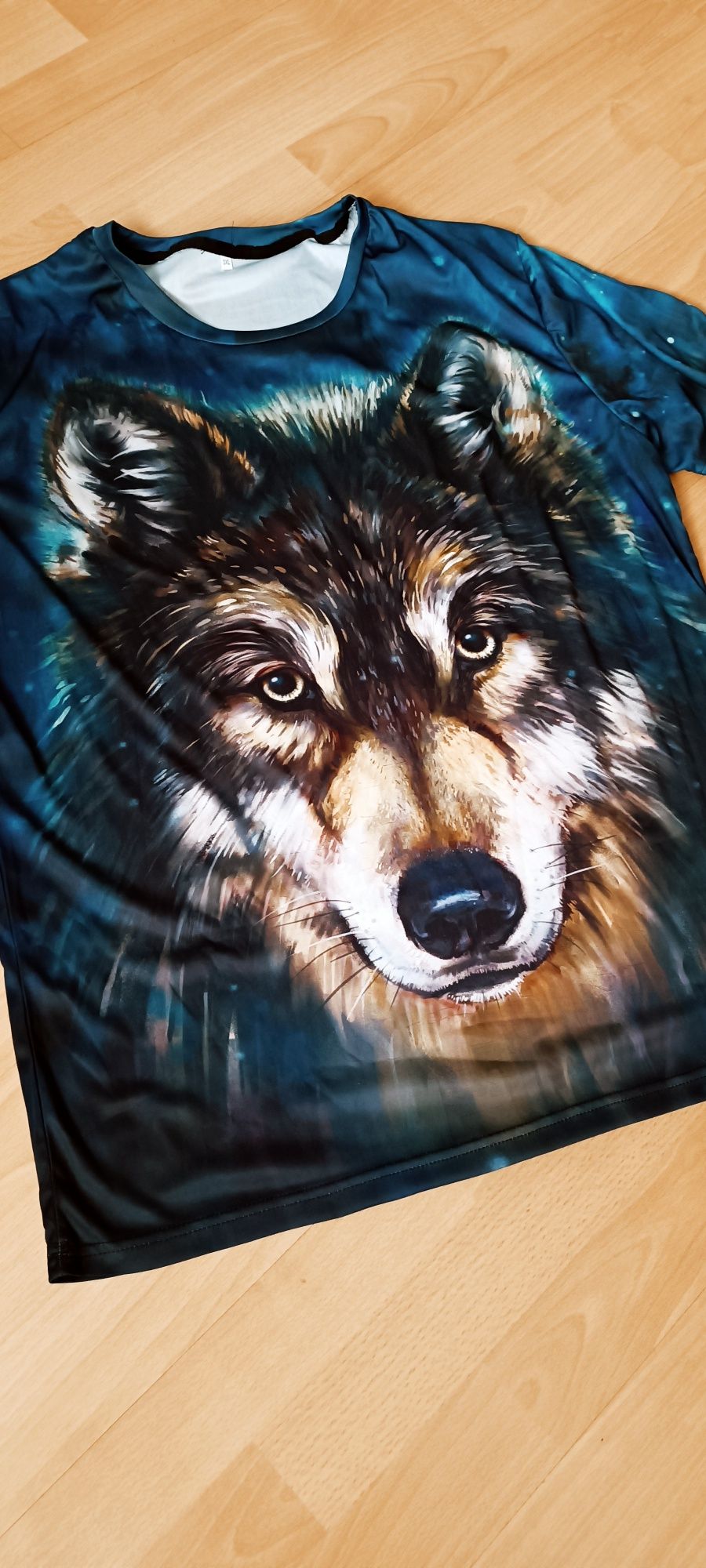 Męska koszulka 3D Wilk