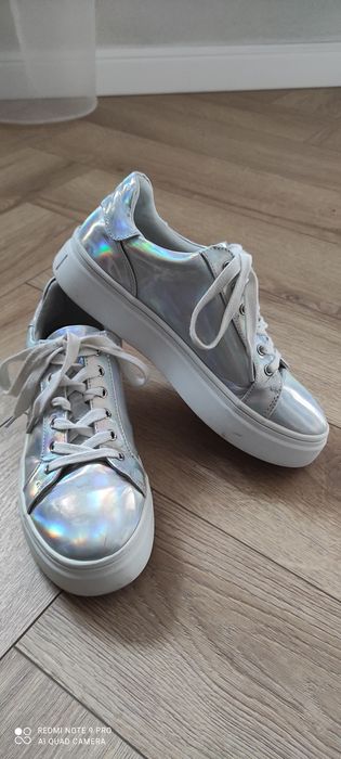 buty adidasy cropp rozm.38 srebrne hoolo szare biały cudne szkoła