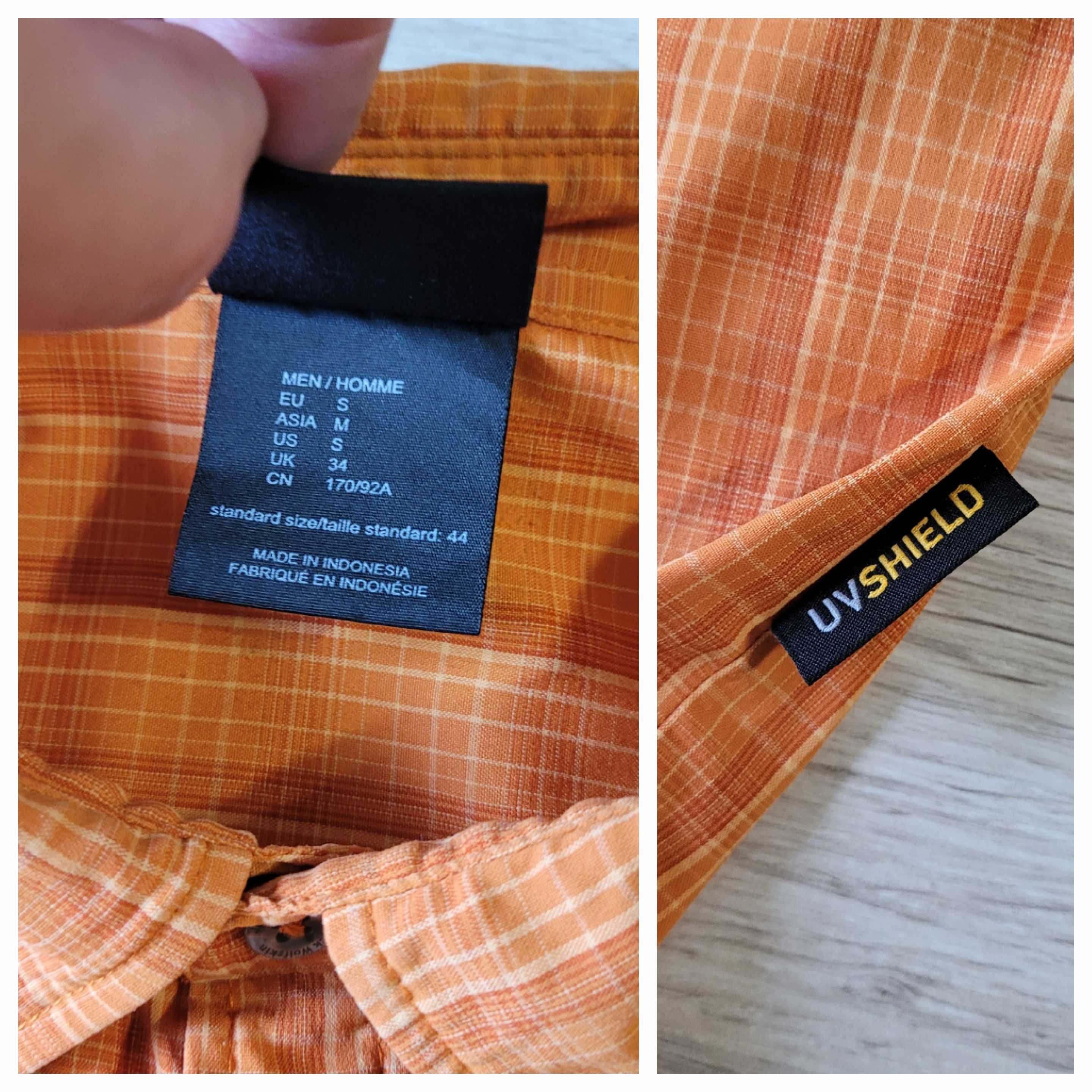 Jack Wolfskin розмір S-M чоловіча трекінгова сорочка теніска в клітку