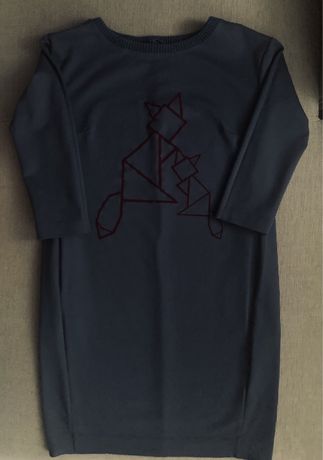 Granatowa sukienka marki Solar, rozmiar 36 -S.