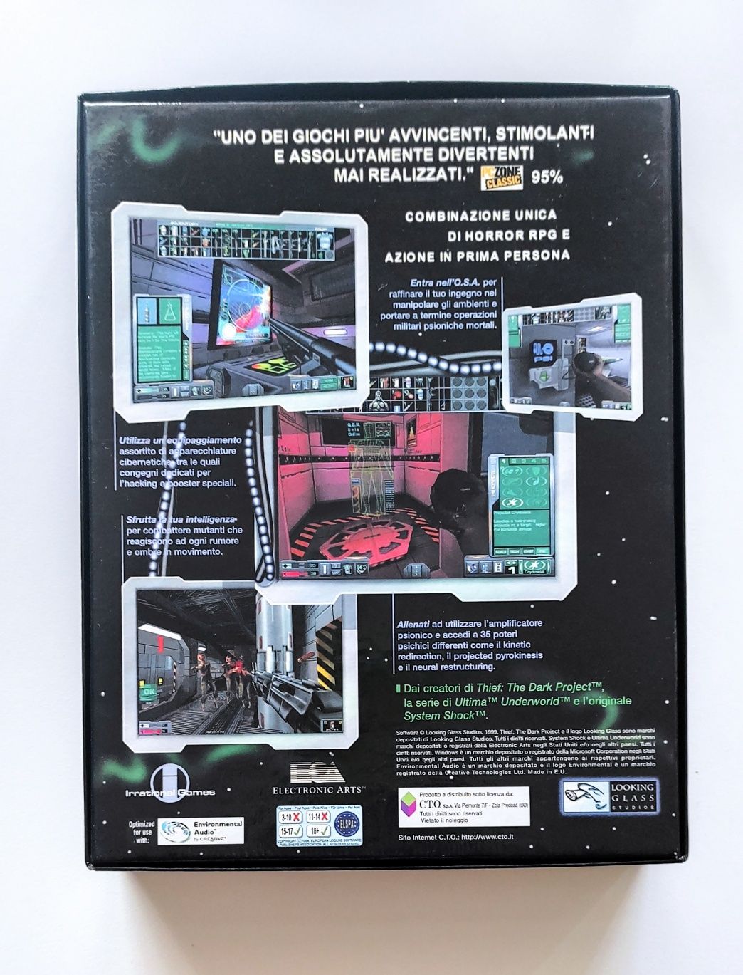 Gra komputerowa System Shock 2 - BIG BOX z 1999 r. UNIKAT - Komplet