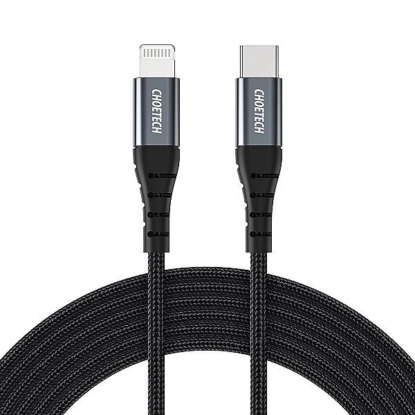 Kabel Choetech Ip0041 Usb-c / Lightning MFi 480Mb/s 3a 2 m - czarny