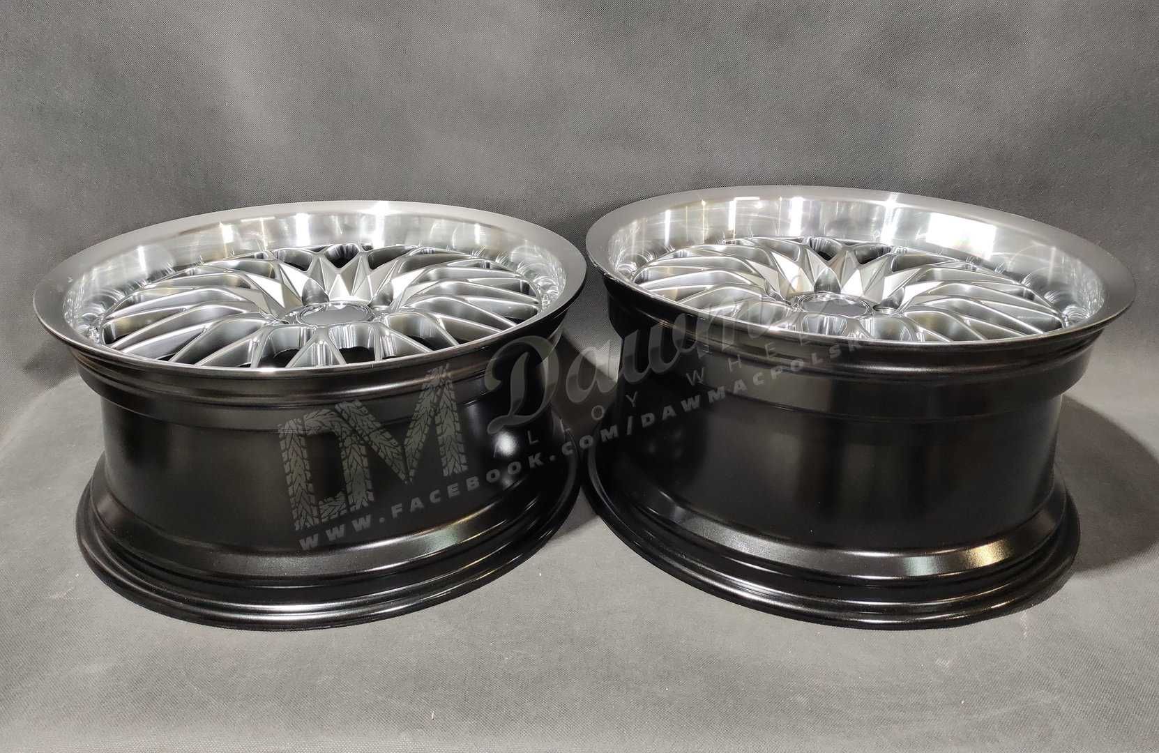 Felgi aluminiowe DM25 19" 8,5J ET35 + 9,5J ET38 5x120 HyperBlackMacLip