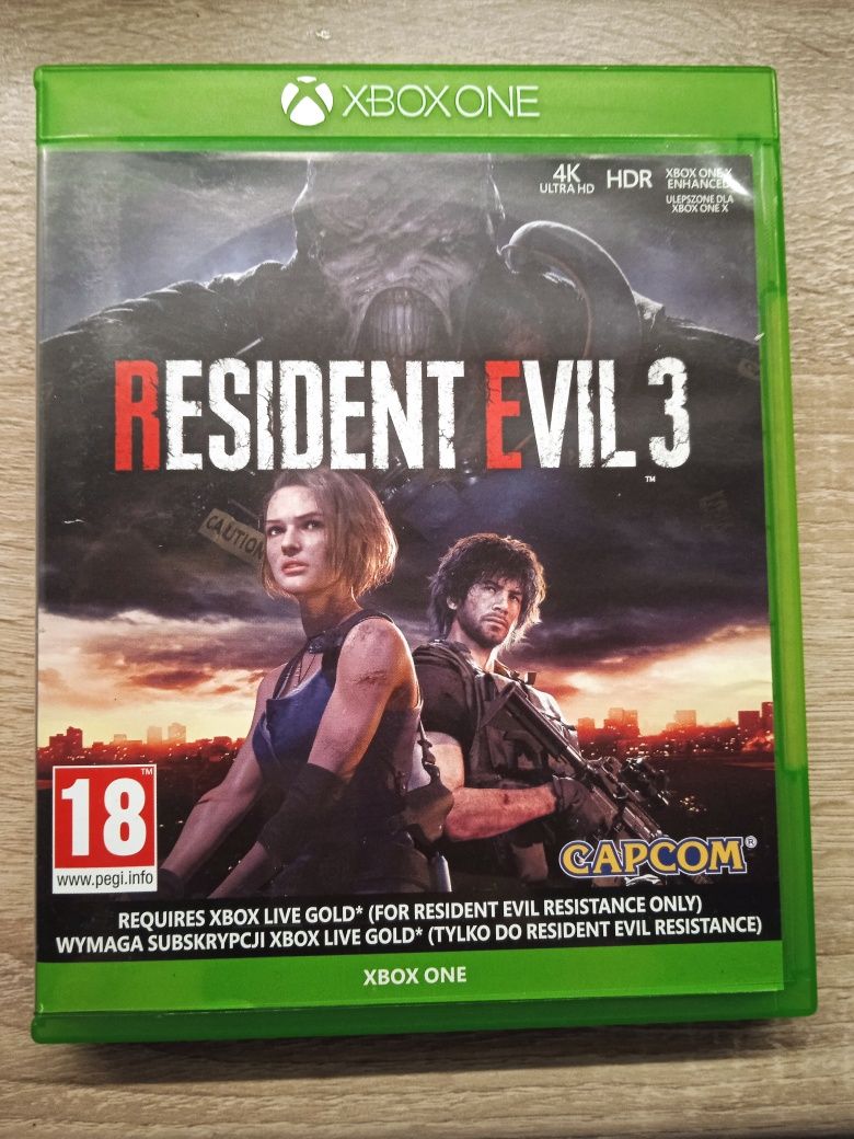 Resident Evil 3 PL Xbox series one
