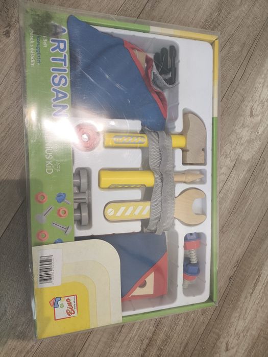 Zestaw małego mechanika drewniana NOWA