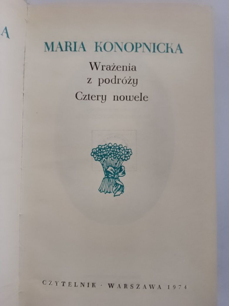 Maria Konopnicka Nowele tom 1