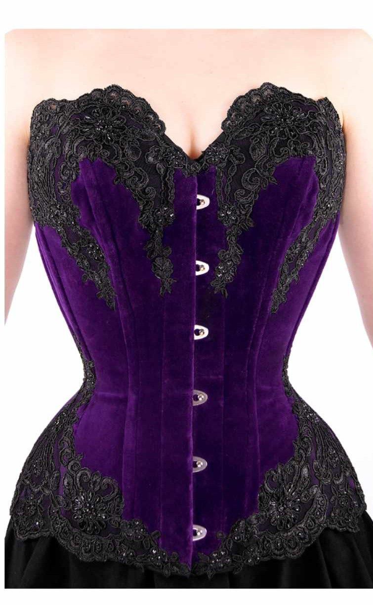 Gorset Owerbust Royal Violet XL od Paper Cats