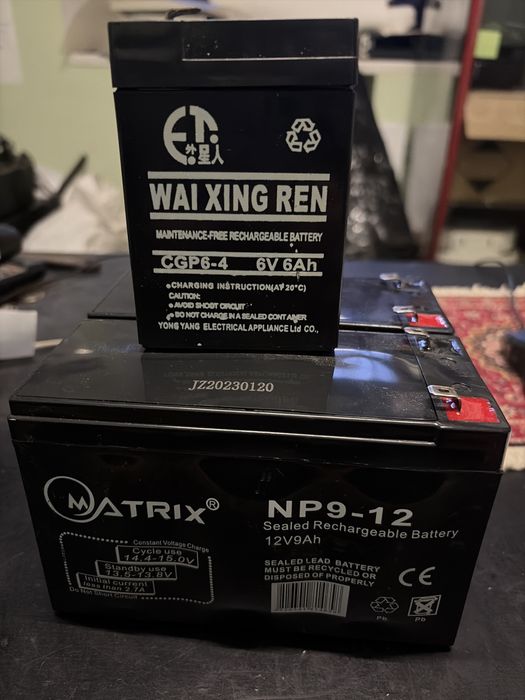 Акамуляторная батарея АКБ NP9-12 и CGP6 4