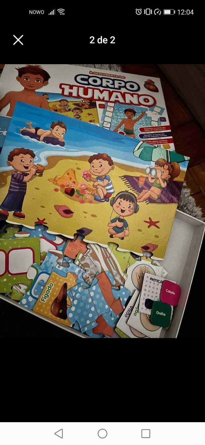 Jogo didático do corpo humano