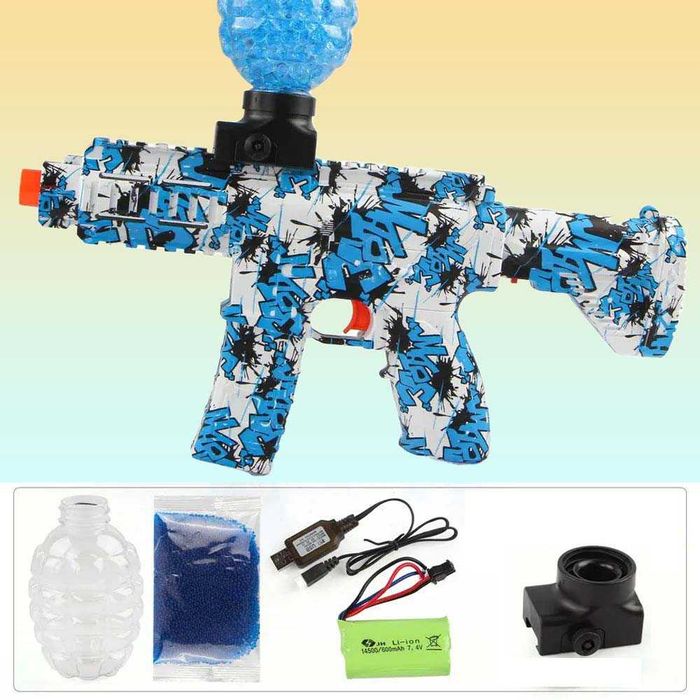 Автомат з орбізними кулями дитячий для гри M41 + 1500 орбіз, синій