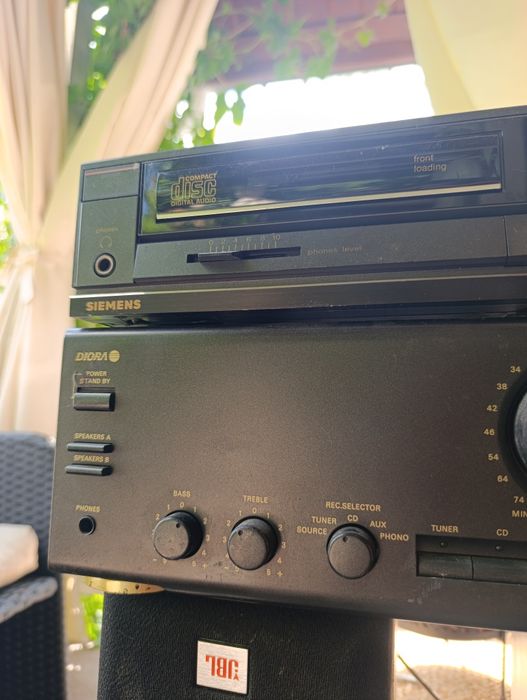Zestaw stereo Diora WS 504B + CD Siemens RA 200 + JBL E20