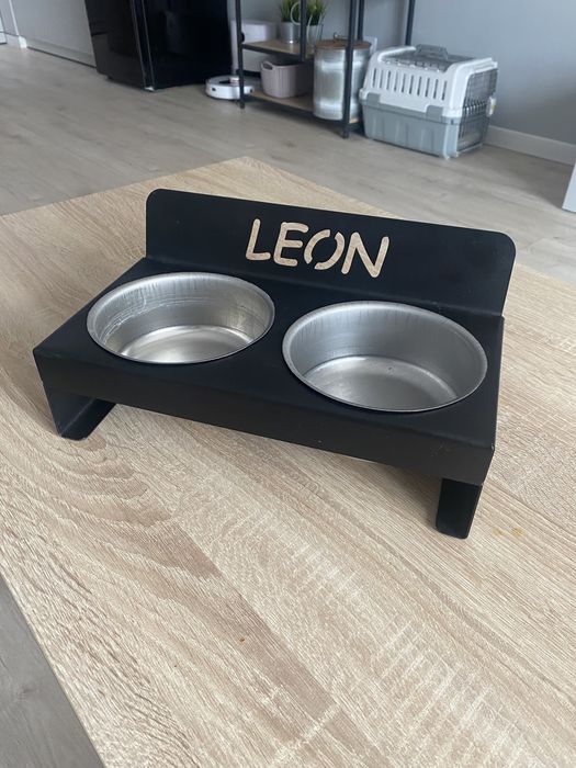 Bufet dla kota/psa Leon miseczki stojak
