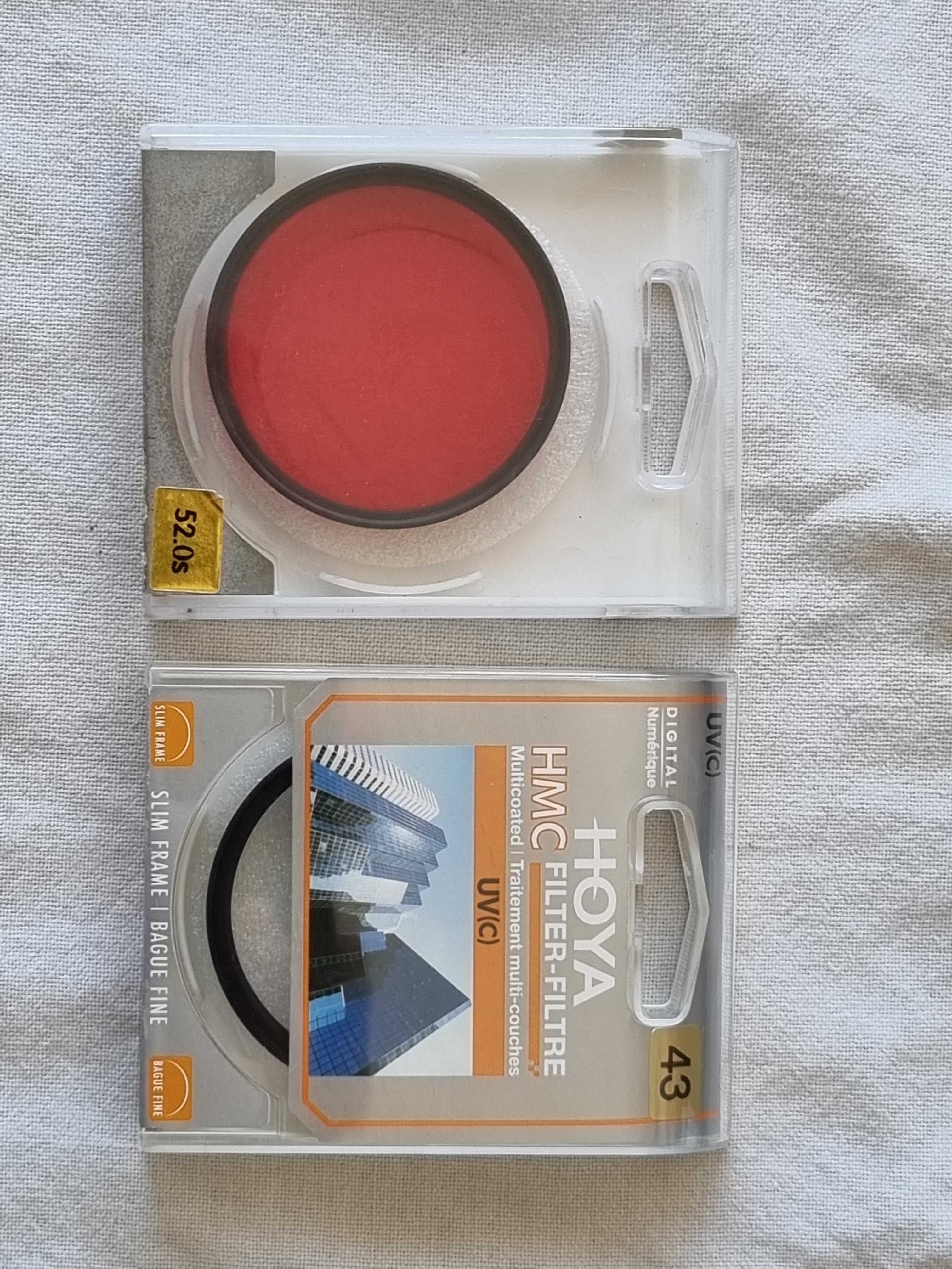 Hoya 52mm lens filters (red 25A + UV)