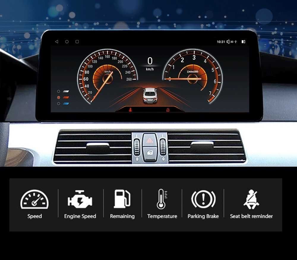 CarPlay Radio DAB Opcja GPS WiFi Android BMW E60 E64 E90 E93 12,3 cala