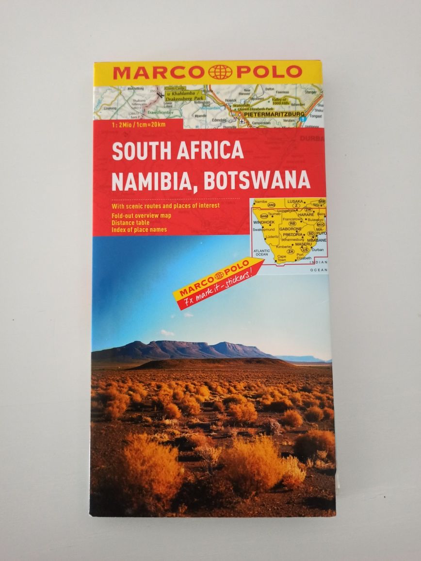 Mapa RPA/Namibia/Botswana