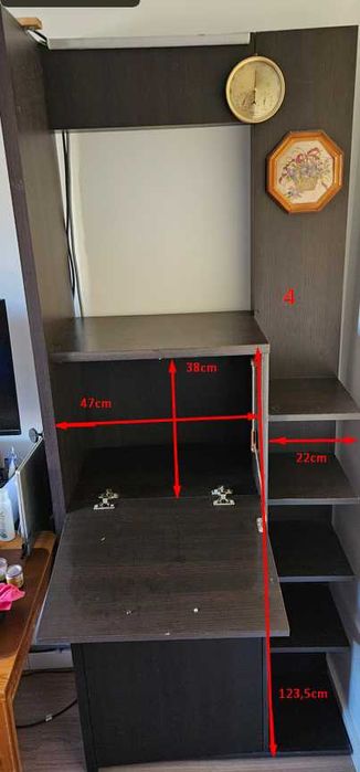 Móveis, estante,-de livros,-bar,-para TV, luz de fundo